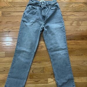 Abercrombie & Fitch Women's Gray Straight Leg Jeans